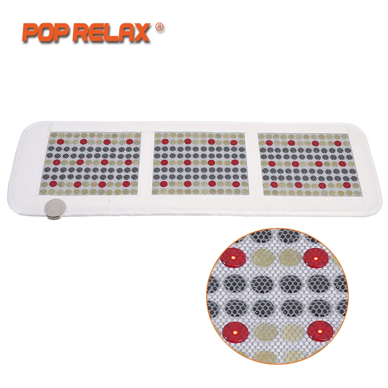 

POP RELAX Korea Technology Health Mattress Magnet FIR Red LED Photon Light Therapy Jade Tourmaline Heating Massage Mat Mattress