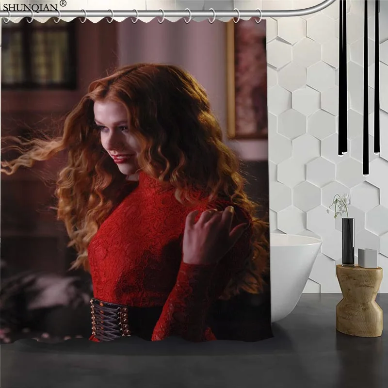 

Katherine McNamara Custom Shower Curtain Waterproof Fabric Bath Curtain 180X200cm165X180cm Polyester Fabric Bathroom Curtain