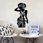 Европейская красивая Африканская женщина настенная аппликация АФРИКАНСКАЯ ДЕВУШКА настенные наклейки Салон красоты стены художественный постер панно обои WL62