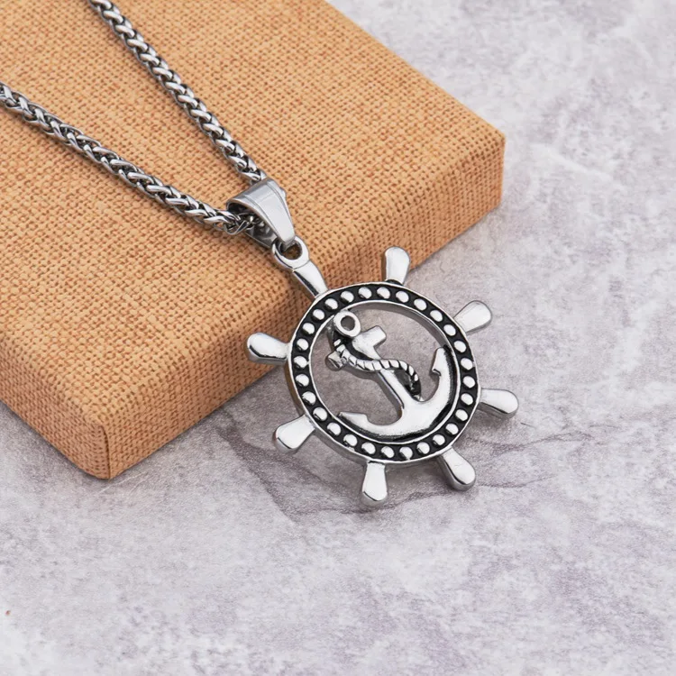 MCSAYS Jewelry Цепочки и ожерелья подвеска Хип-хоп корабль якорь Уил пшеницы цепи