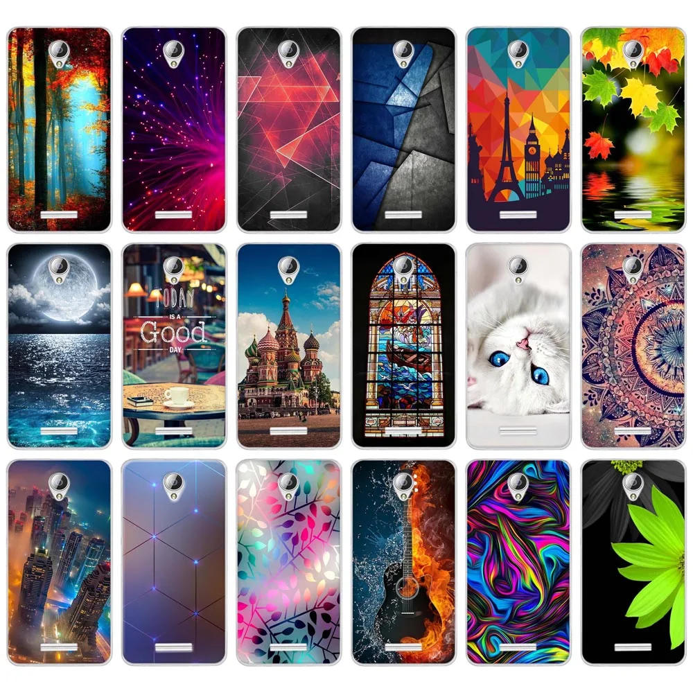 Роскошный рельефный 3D чехол с цветочным рисунком для lenovo A5000, мягкий силиконовый чехол для мобильного телефона с пейзажем, чехол s для lenovo A5000 A 5000, чехлы
