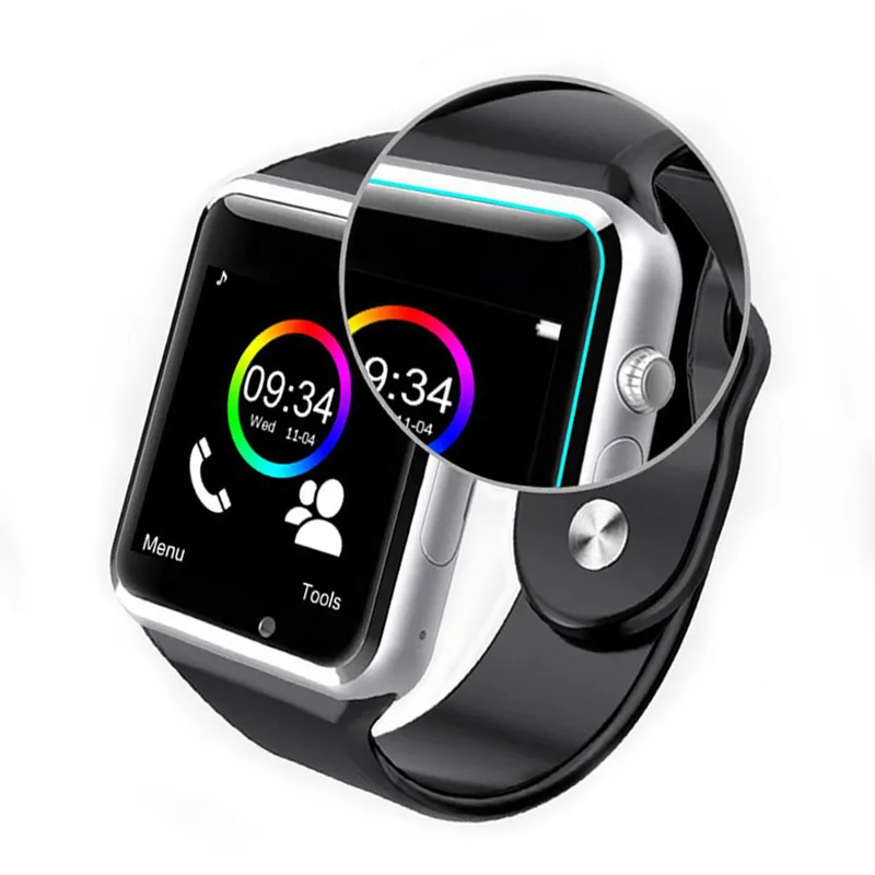 Smartwatch A1 Смарт часы с камера Bluetooth Шагомер трекер сна Reloj Inteligente для Android смартфон PK