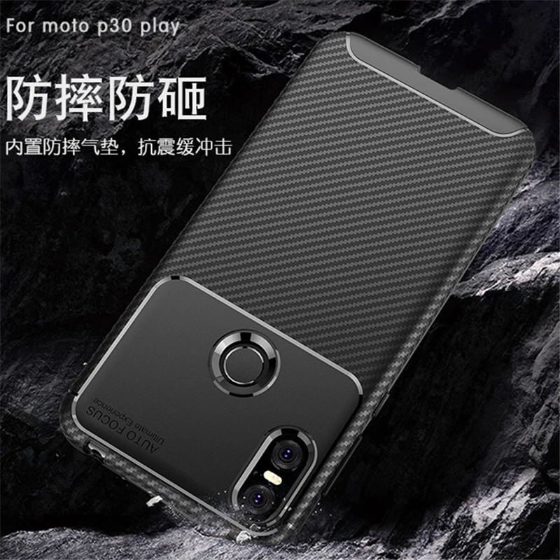 Сверхмощный ударопрочный чехол для moto rola moto G6 E5 Plus Z3 Z4 P30 E5 Play Go One G7 E6 power P40 из углеродного волокна ТПУ защитный чехол