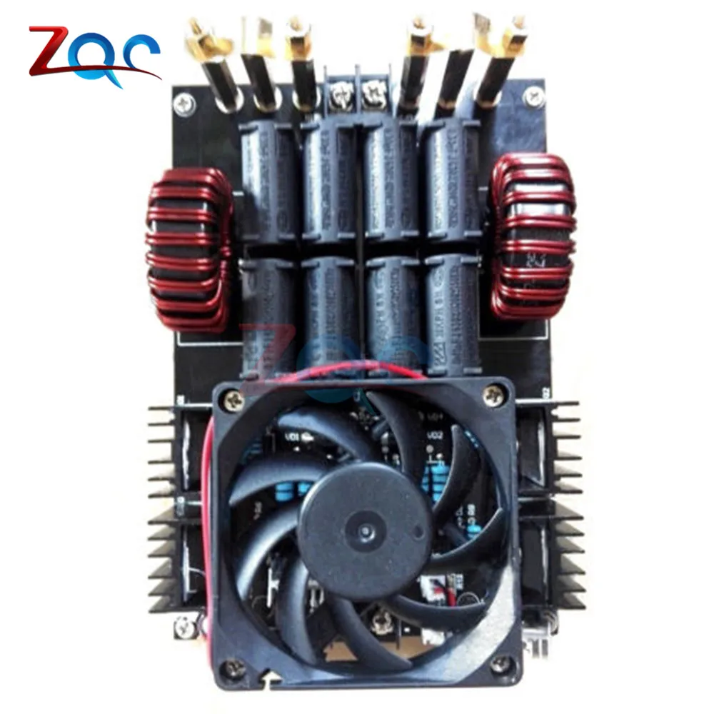 DC 12 40V 50A 1KW ZVS низковольтная индукционная нагревательная плата высокочастотный