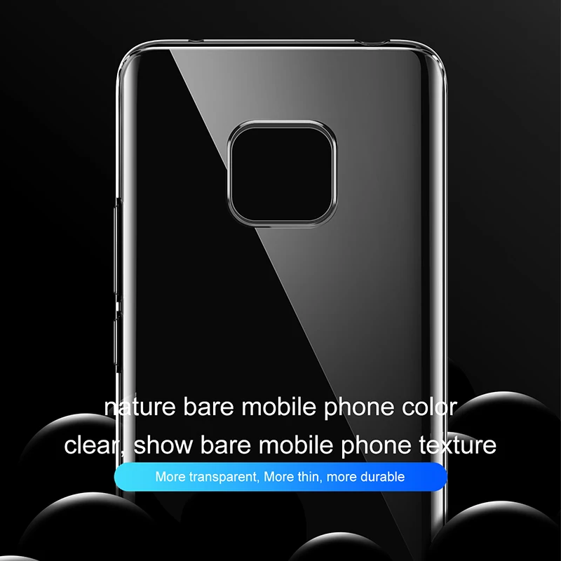 Простой защитный чехол Baseus для HUAWEI Mate 20 Pro высококачественный прозрачный