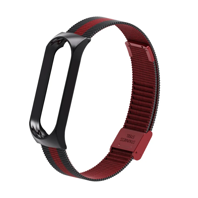 Браслет из нержавеющей стали для Mi Band 3 металлический Безвинтовой Для Xiaomi Miband