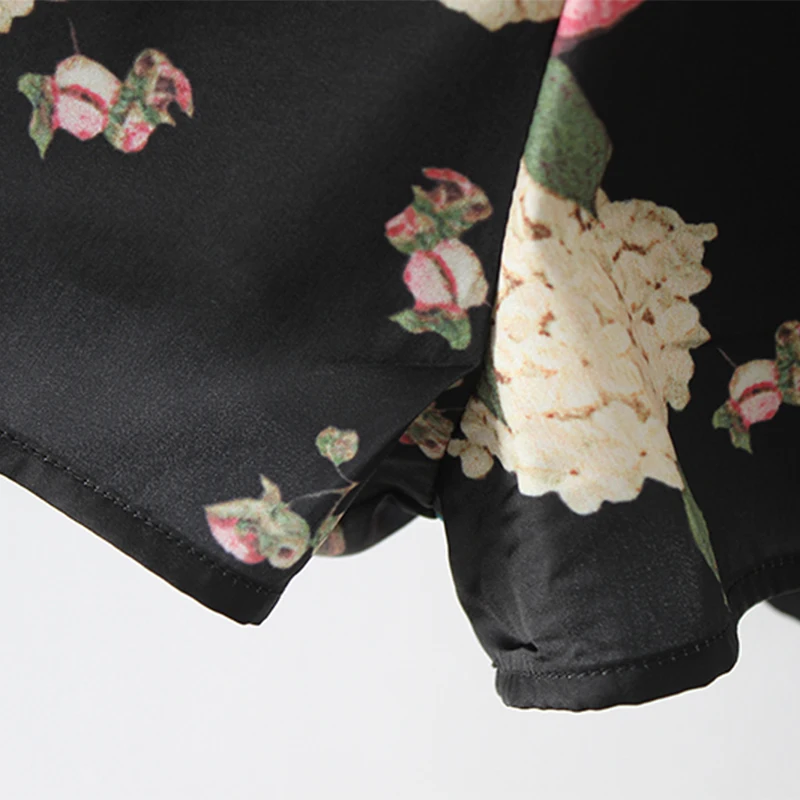 Women Long Sleeve Bohemian Jumpsuit 2019 New Lady Floral Printed Short Playsuit Evening Party Casual Black Jumpsuit&ampRomper | Женская