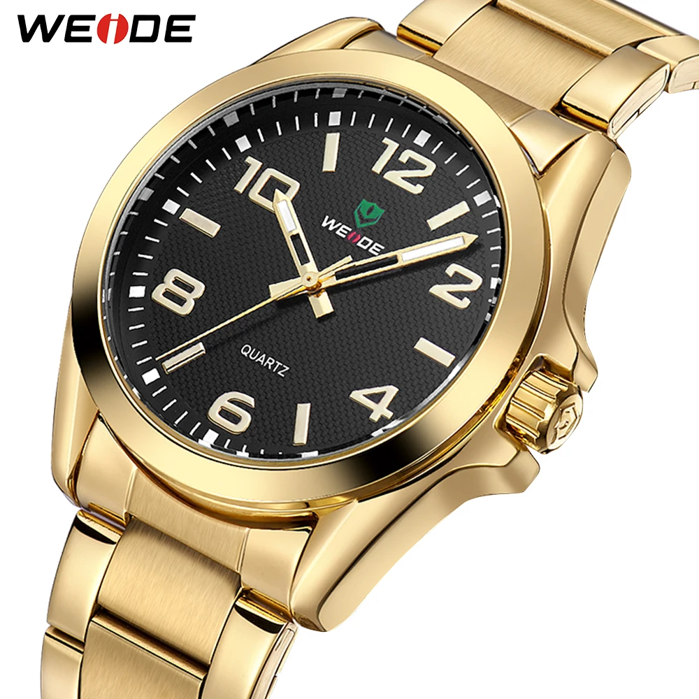 WEIDE Роскошные Брендовые мужские спортивные роскошные Бизнес Золотой чехол с