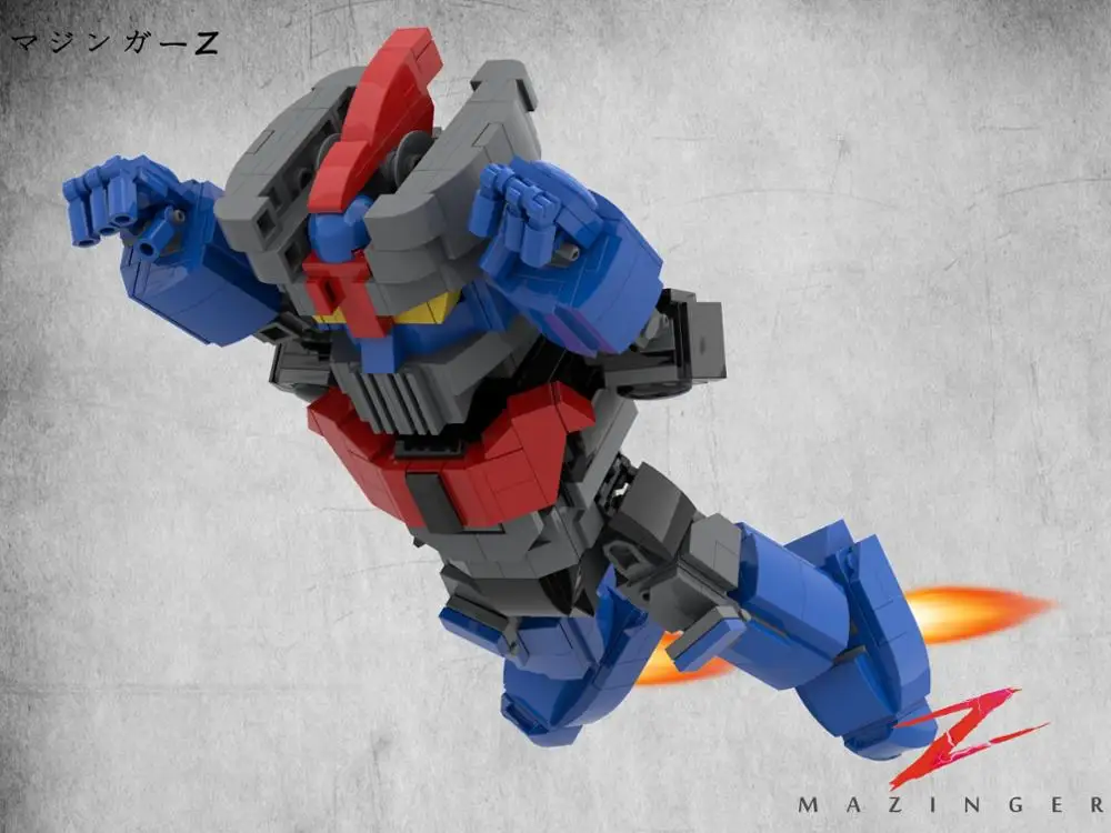 Блоки MOC роботы Mazinger Z Супер робот войны совместимые Legoelys|Игрушечные кубики| |