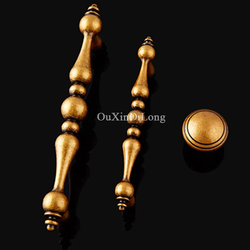 Античные ручки и для кухонной мебели в ретро стиле 10 шт. латунные шкафа шкафа|kitchen