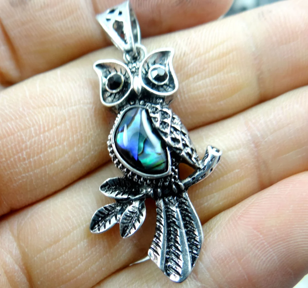 

Новые модные подвески из натурального абалона, бусины в виде совы, ожерелье, изготовление ювелирных изделий, сделай сам, бесплатная доставк...