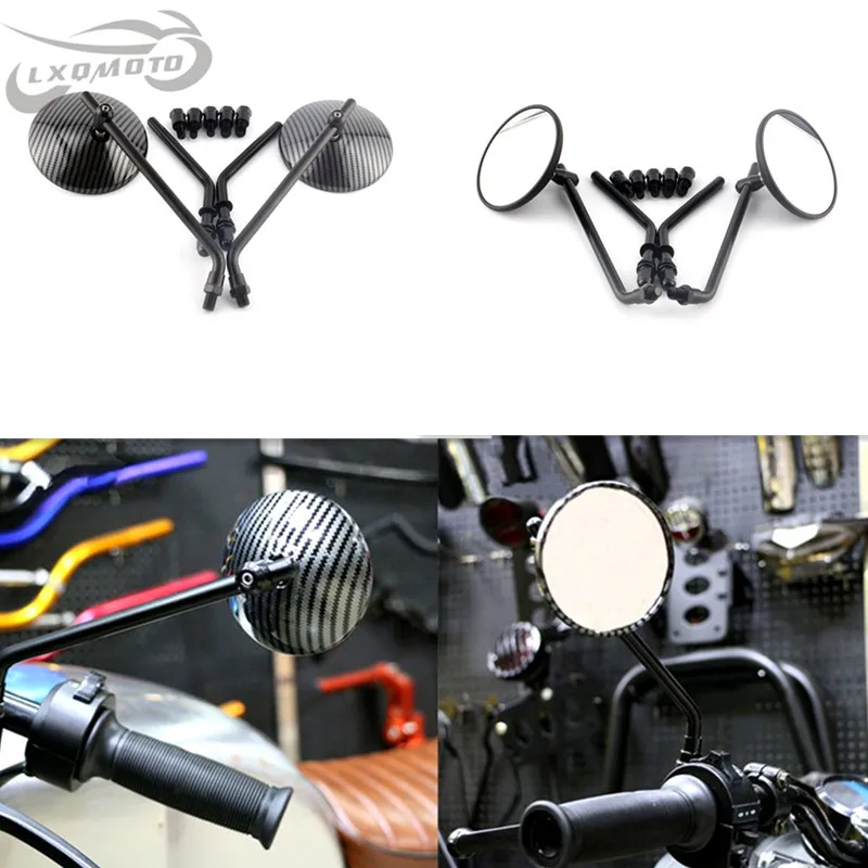 Adapted to the since 1100 Scrambler climb 800 modified metal mirrors restore ancient ways round rearview mirror | Автомобили и