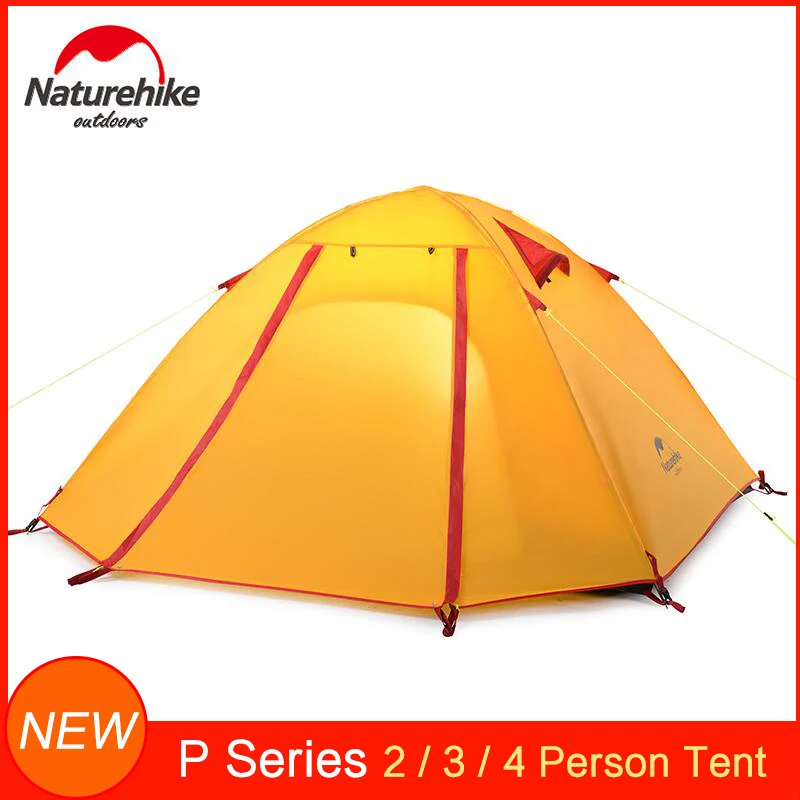 Naturehike 2 3 4 Person Outdoor Recreation Camping Tent Season Double Layer Waterproof for Backpacking Hiking Car | Спорт и