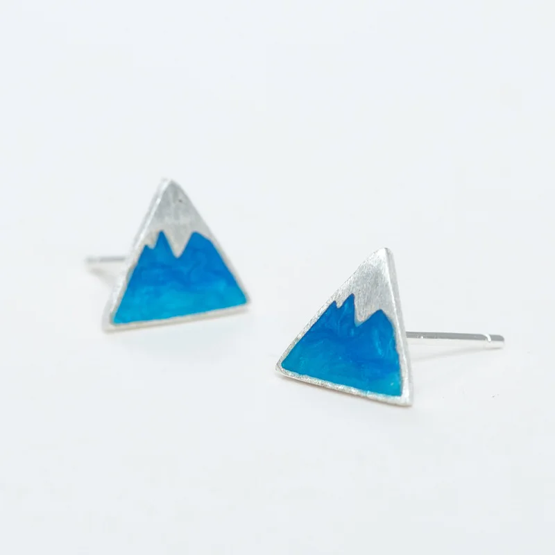 Женские серьги гвоздики с градиентом Fuguists s925 pureSV|silver stud earrings|stud earringssilver studs |