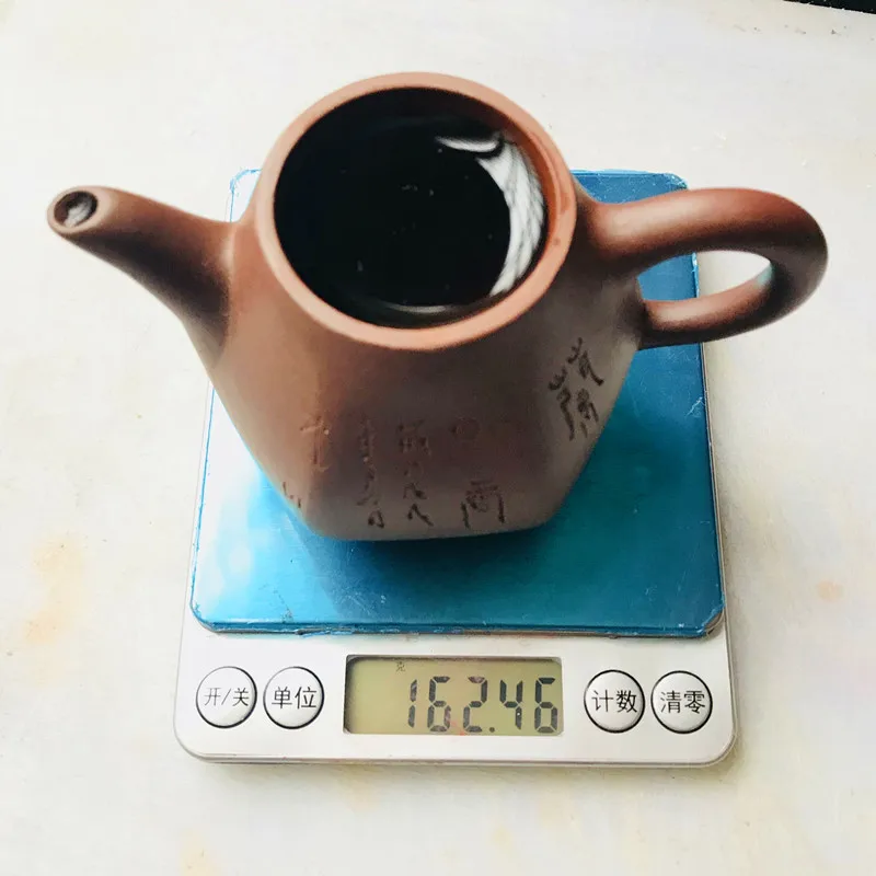 160 мл Yixing чайный горшок Zisha шесть сторон ручной работы кунг фу чайник Master Zhou Ting