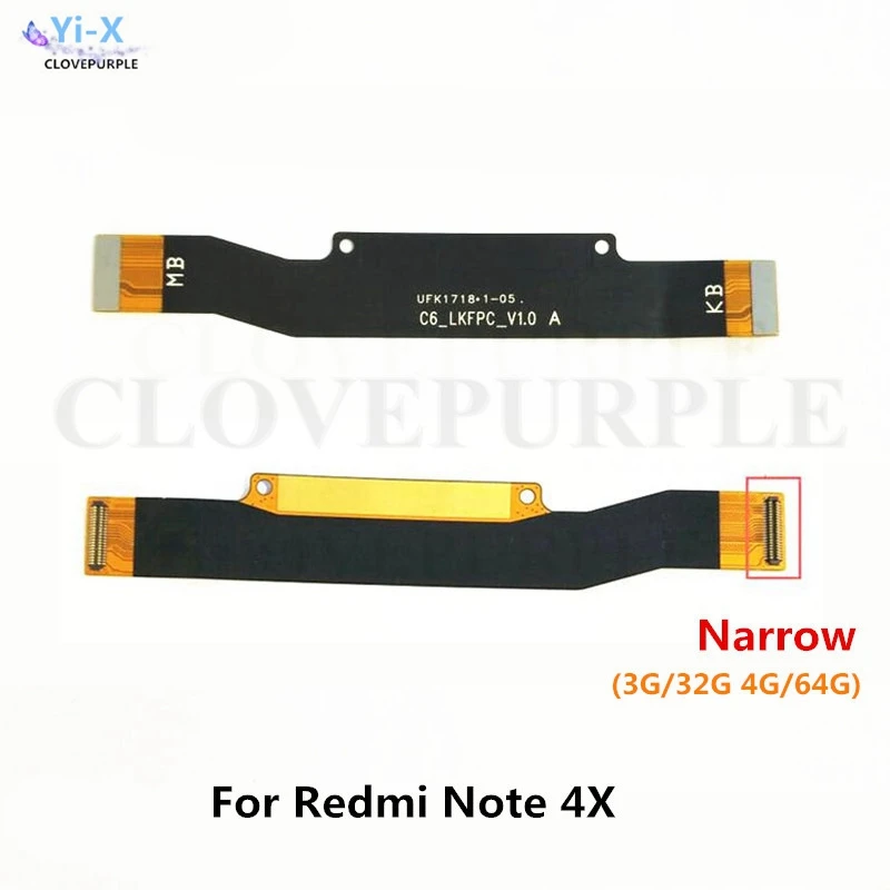 Для Xiaomi Redmi Note 4X (узкий) Громкость питания и зарядная док-станция USB материнская