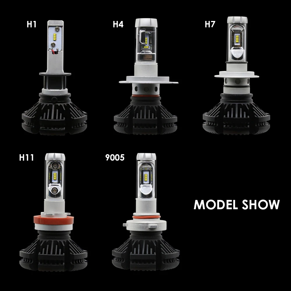 EURS противотуманная фара X3 H4 светодиодный H7 H11 H13 9005 9006 9004 Автомобильный фары лампы