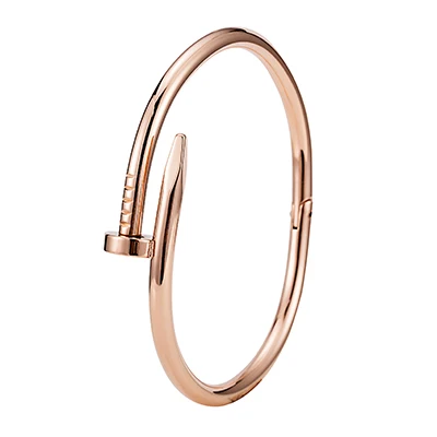 rose gold Женский браслет модный браслет из нержавеющей стали для 3 цветов - Окраска металла: rose gold