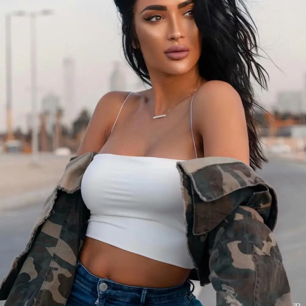 

Women Strapless Sleeveless Crop Tank Camis