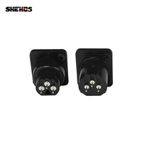 shehds 2pcslot ironplastic dmx512 plug 3 pin xlr signal socket panel adapter connector for dmx cable stage lights dmx control