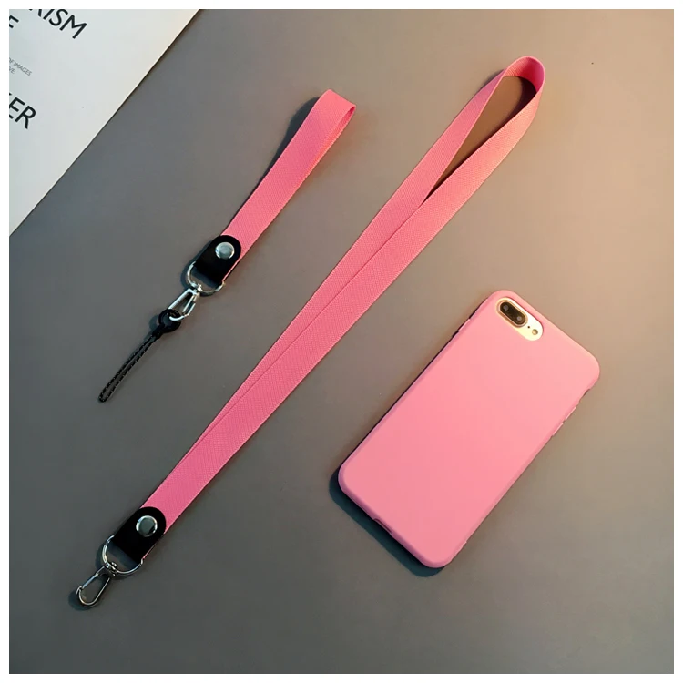 Силиконовый чехол для телефона из ТПУ для iphone 7plus 6 6s 6plus 7 8 8plus матовый однотонный силиконовый чехол для iphone XS MAX XR с ремешком