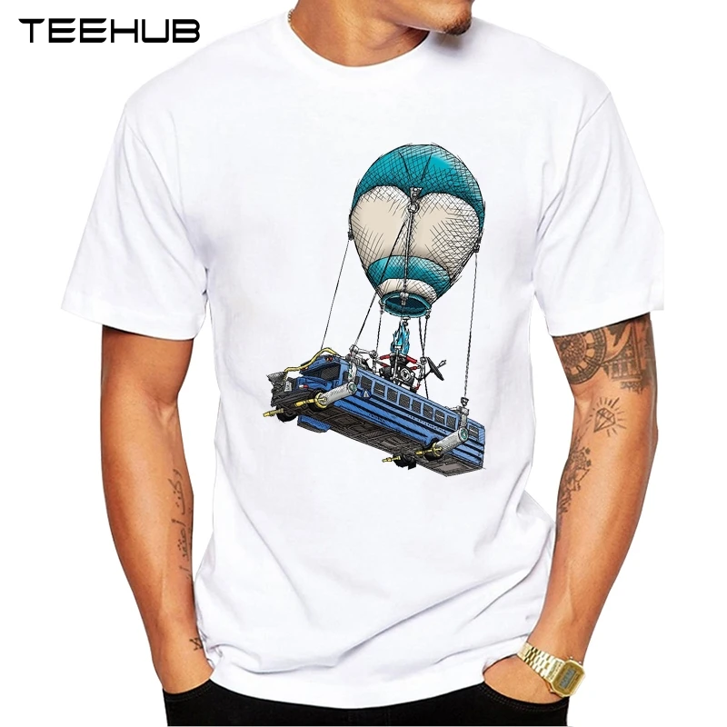 TEEHUB 2019 летняя модная футболка с принтом парашютного автобуса Повседневная
