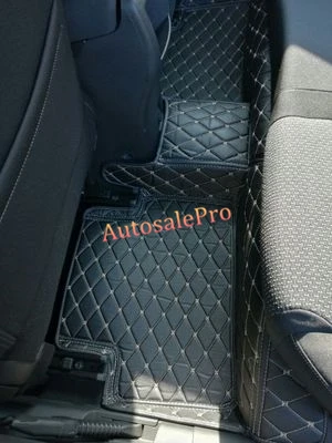 left hand drive Pu Leather waterproof Grid Front Rear Floor Mats Carpets Pad Cover For Renault Kadjar 2016 2017 | Автомобили и