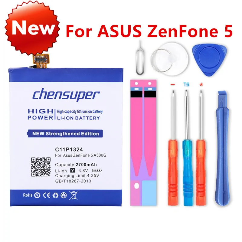Chensuper для ASUS ZenFone 5 ZenFone5 A500 A500CG A501CG A500KL аккумулятор 2700 мАч C11P1324 Бесплатная доставка