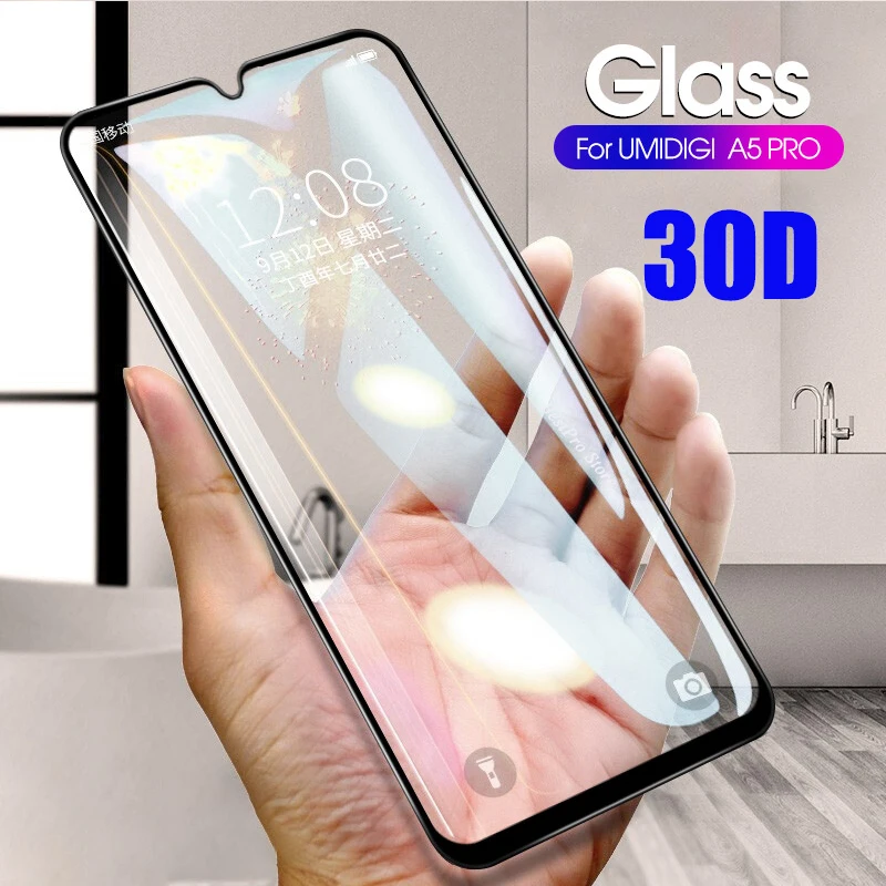 Закаленное стекло Gertong 30D с полным покрытием для UMIDIGI A5 Pro Защитная пленка экрана