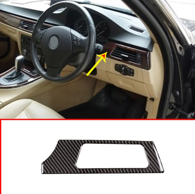 Наклейки на раму правого руля из углеродного волокна для BMW E90 E92 E933 Series 2005