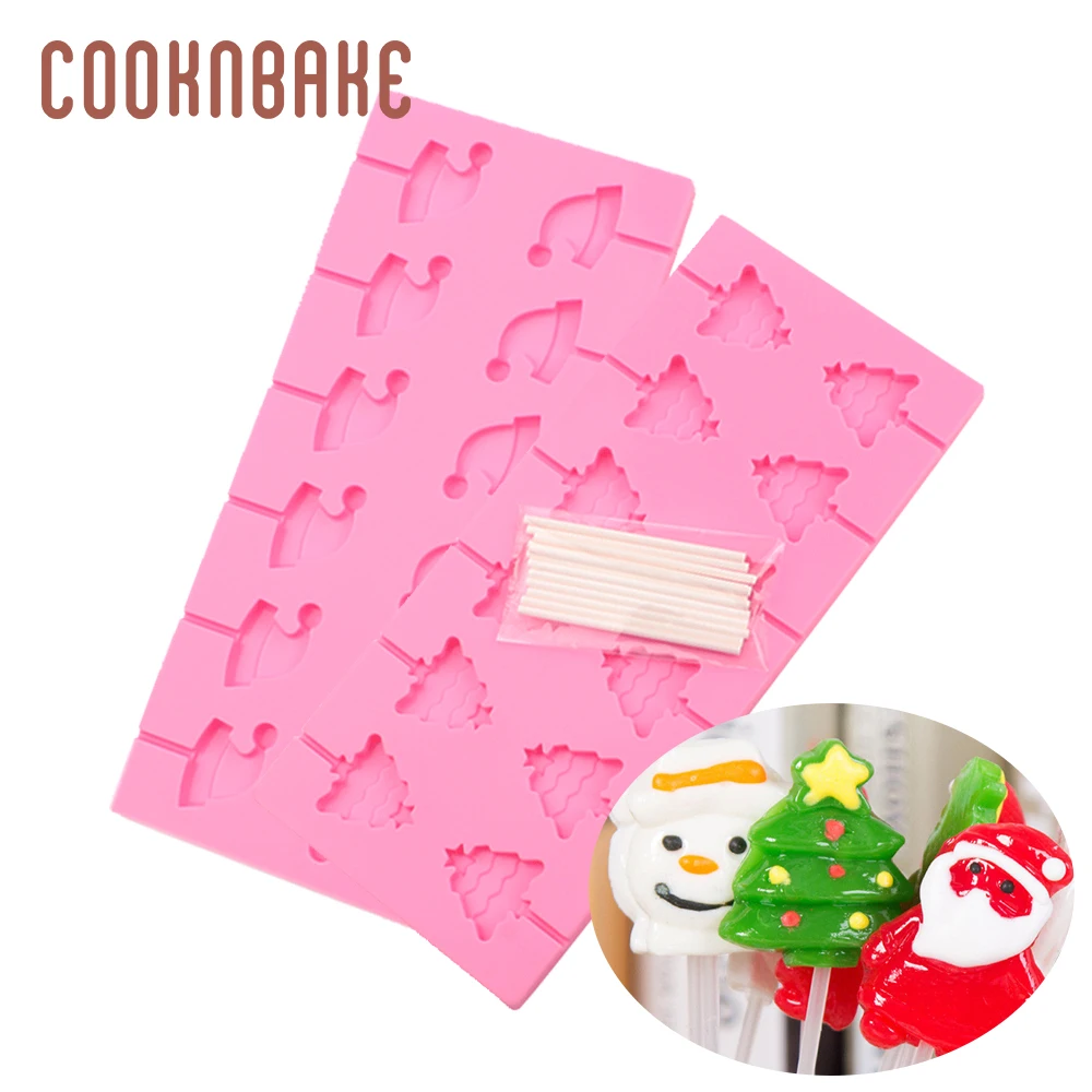 

COOKNBAKE силиконовая форма для леденцов, шапка для рождественской елки, форма для конфет, шоколада, леденцов, желе, декоративный инструмент для ...