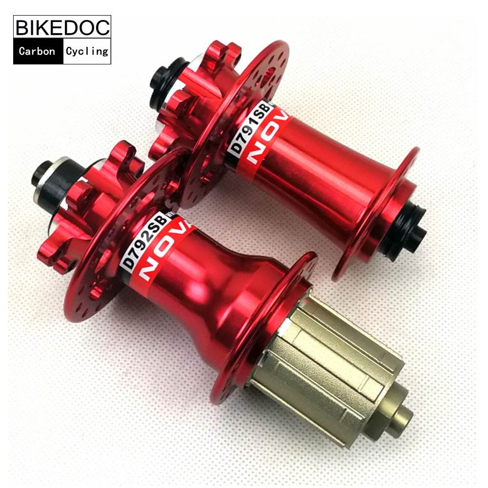 Хаб BIKEDOC Novatec D791 792 хаб Mtb недорогие детали для велосипедов черный и красный