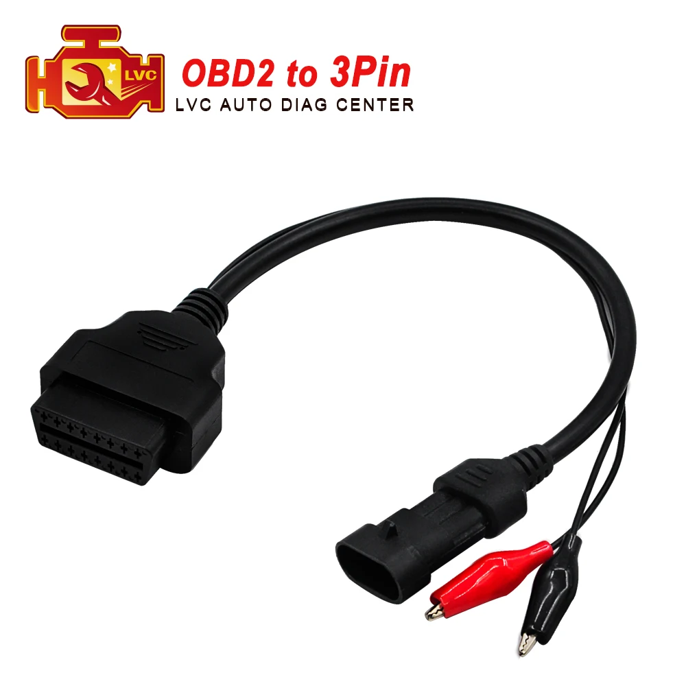 2018 для Fiat OBD1 3pin к OBD2 16pin кабель диагностический интерфейс 3 pin OBDII удлинитель