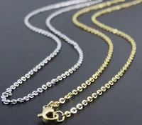 20pcsset wholesale free shipping women steelgold stainless steel chain women necklace link chains jewelry accessories