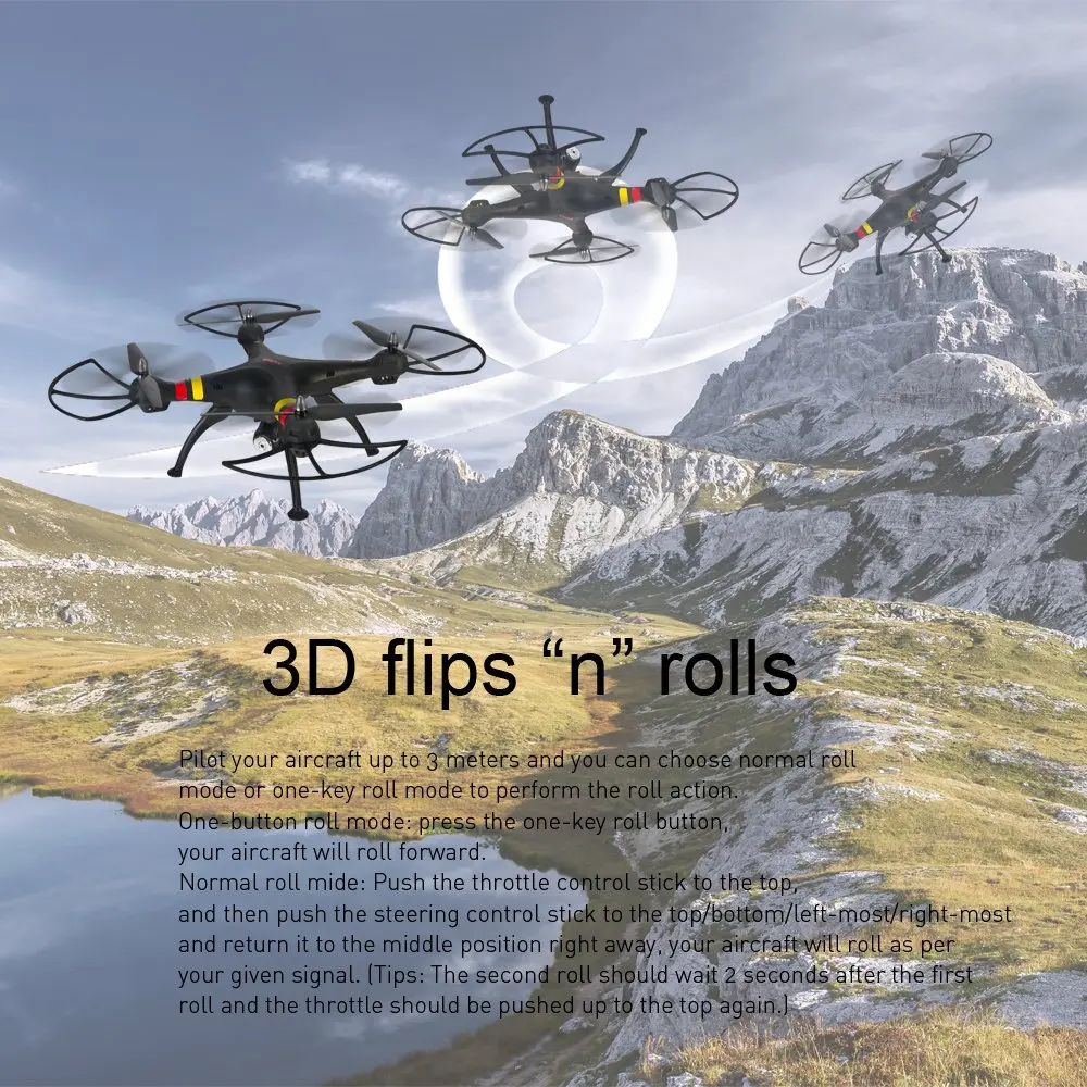 Syma X8C Квадрокоптер с камерой Wi-Fi RTF 2 4G 6-осевой 4CH Радиоуправляемый Дрон Безголовый