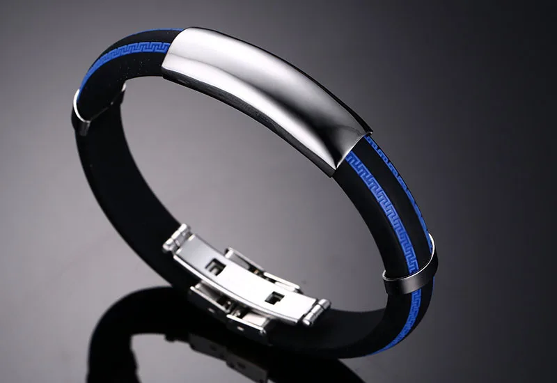Женские и мужские крутые Серебристые браслеты Pulseira Feminina стиль Pulseiras нержавеющая