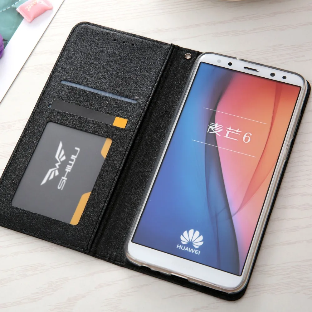 Магнитный Шелковый кожаный флип-чехол для huawei mate 10 Lite, Роскошный кошелек с отделениями для карт, чехол для телефона huawei mate 10 Lite, чехол Hoesje Funda
