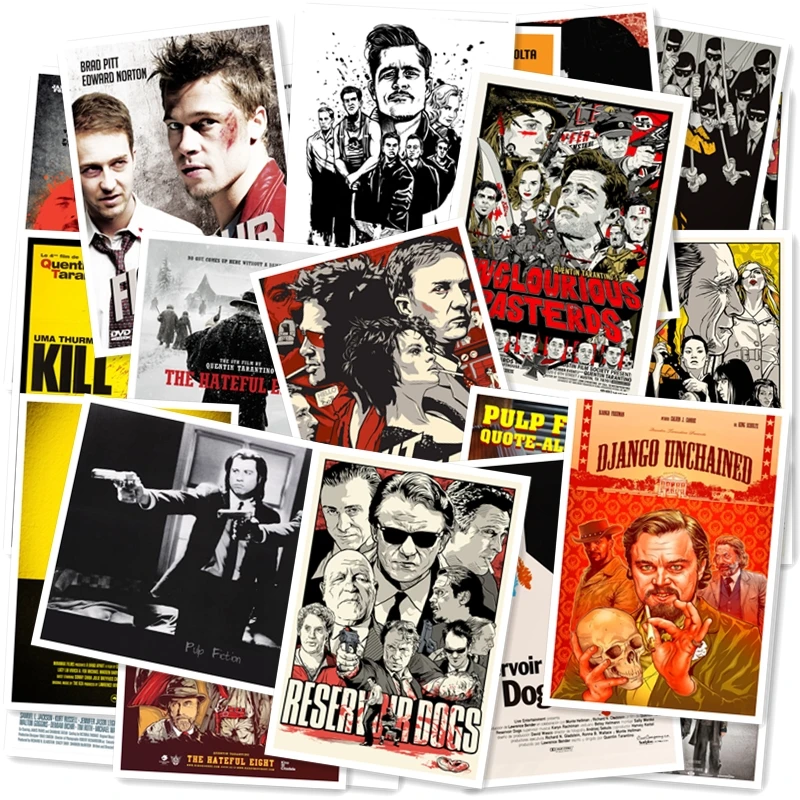 Наклейка из серии Pulp # Квентин Тарантино 25 шт.|Наклейки на стену| |