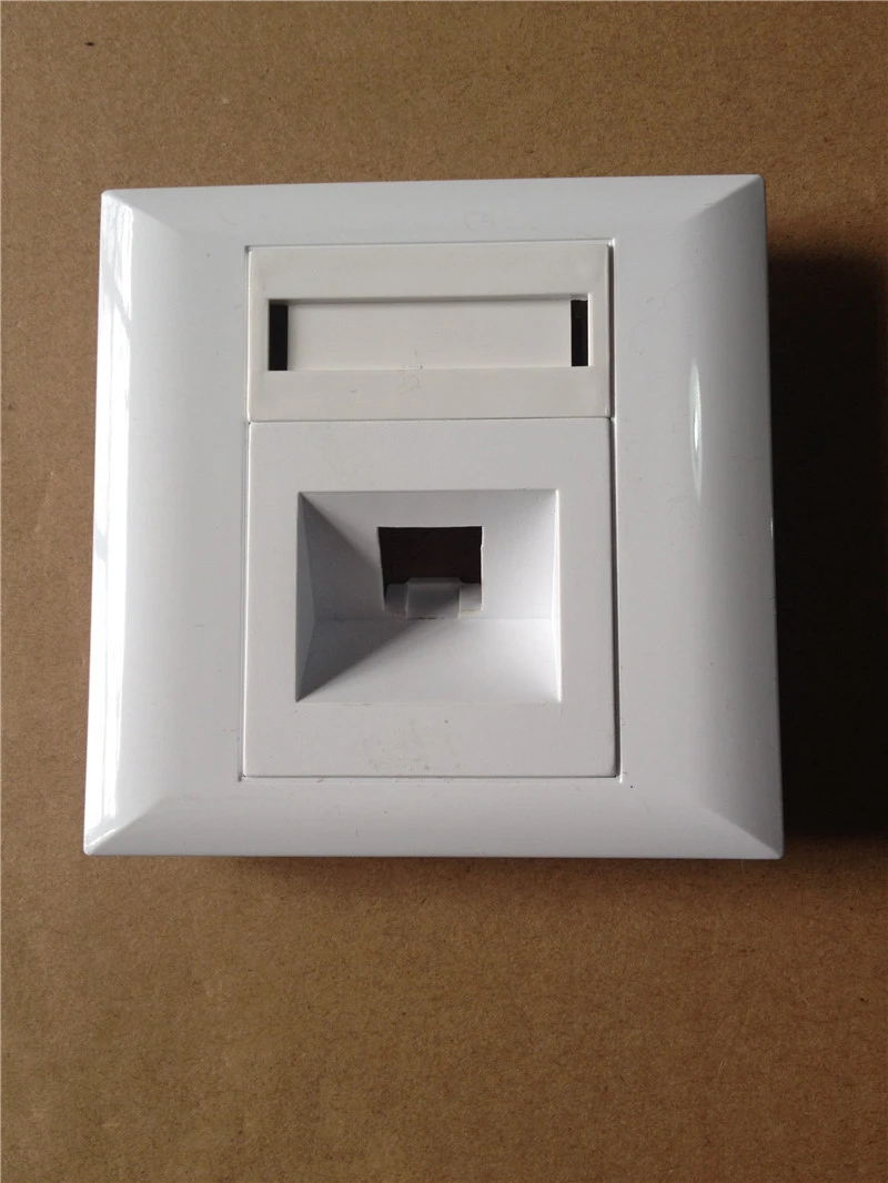 30 PCS LC SC faceplate without adapter SM MM ftth SX DX white color ABS Wall outlet 2 core 1core fiber optical face plate 86