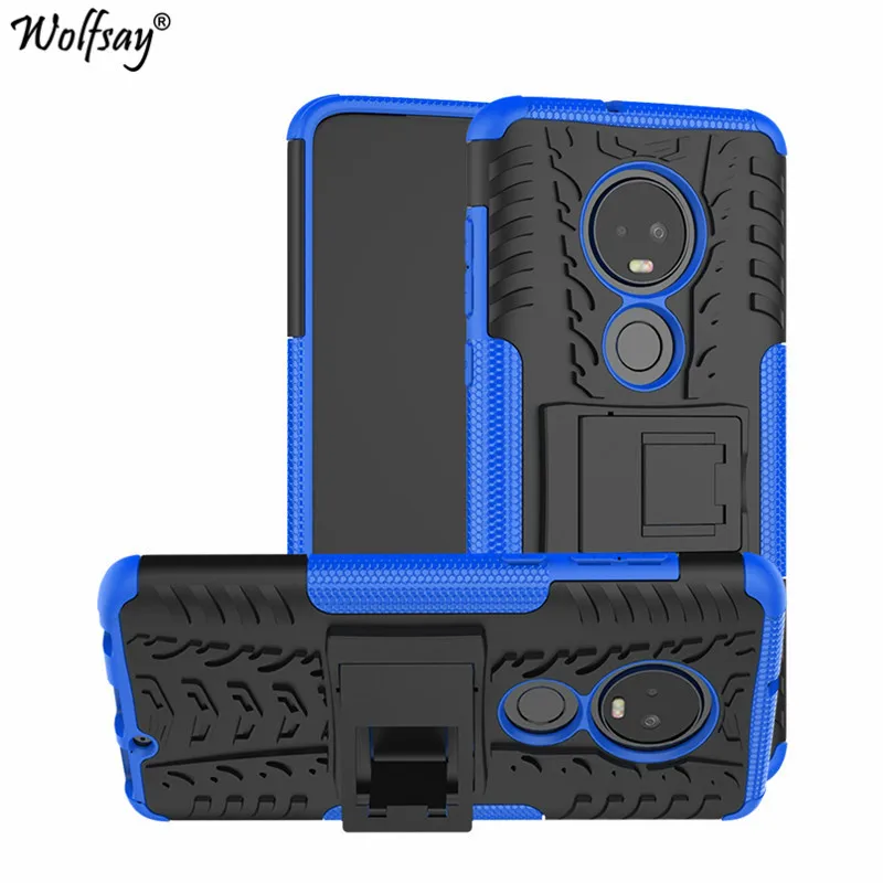 Wolfsay Cover For Moto G7 Case Shockproof Armor Rubber Phone Motorola Back G 7 Shell |
