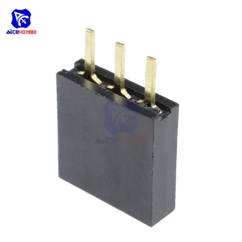diymore Однорядный 1x3 контакт 2,54 мм женский разъем 50 шт