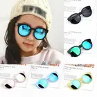 Солнцезащитные очки для мальчиков и девочек, яркие линзы, защита UV400