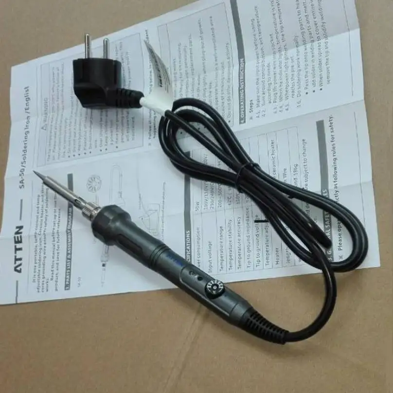 ATTEN AT SA 50 Ватт тепловой контроль мощный паяльник|iron|iron solder |
