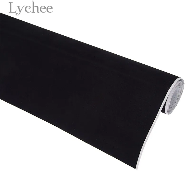 Lychee Life 2 м x 45 см самоклеющаяся бархатная ткань высокого качества Флокированная швейная ткань DIY материалы ручной работы для одежды - Цвет: 1