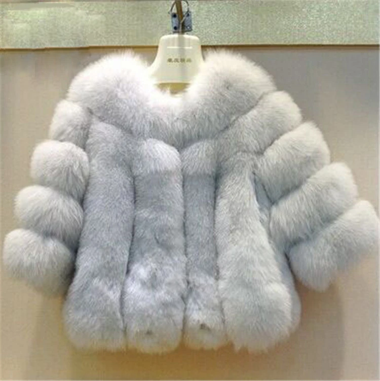 Лидер продаж 2017 новое зимнее пальто короткая Роскошная полосатая шуба из