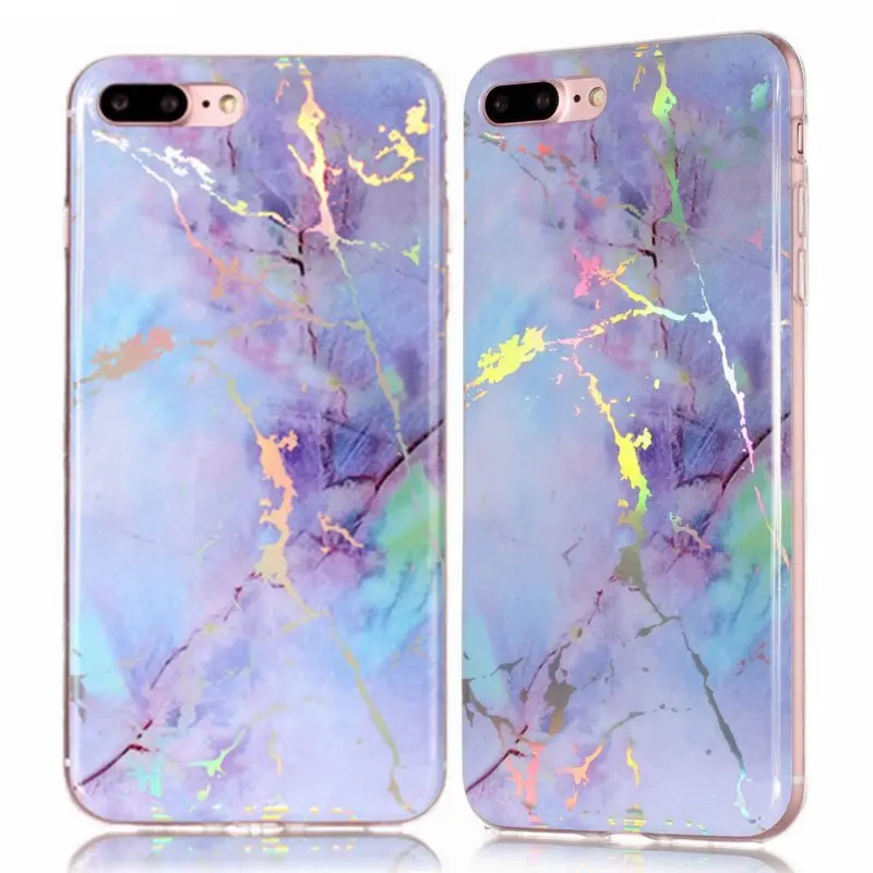 Soft Case for iPhone 8 7 Phone Cases Coque Apple iPhon Plus 7Plus Back Cover Silicone Marble Granite Skin Gel Capinha Etui |