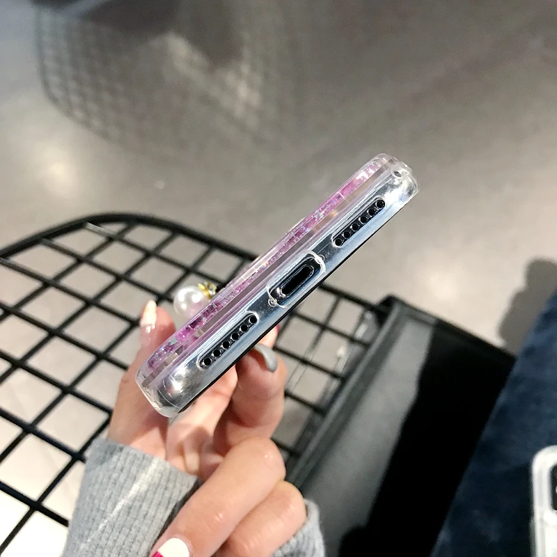Чехол для телефона Kelibo с зыбучим песком iPhone X 7 8 Plus чехол 6 6s XR XS Max блестящий