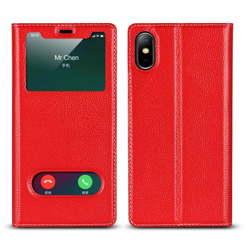 Пояса из натуральной кожи чехол для iPhone 5 5S SE 6 6S 7 8 Plus X XS Max XR XS чехол с окошком на магнитной застежке Coque аксессуары для телефона
