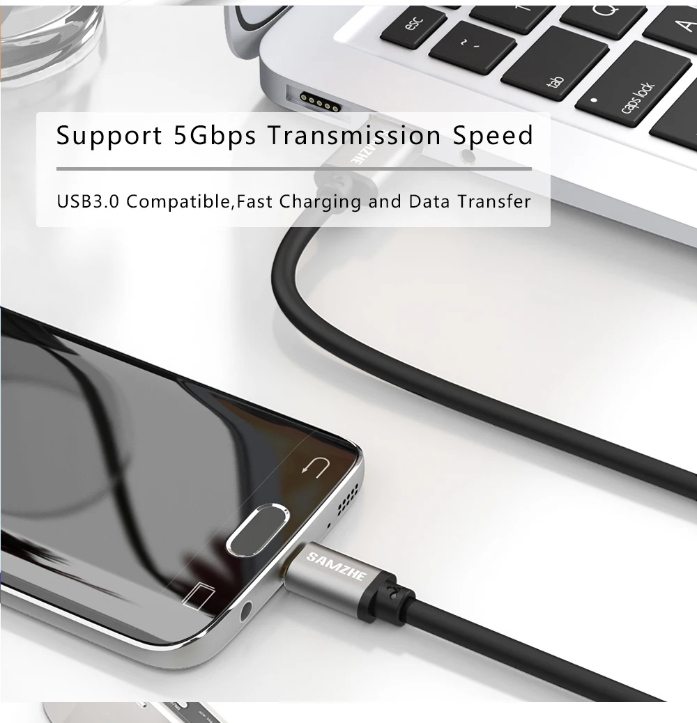 SAMZHE USB3.0 кабель для мобильного телефона type C 2.4A кабель для быстрой зарядки для Xiaomi mi 4C mi 5 4S OnePlus 2 Nexus 5 5X6 P MEIZU