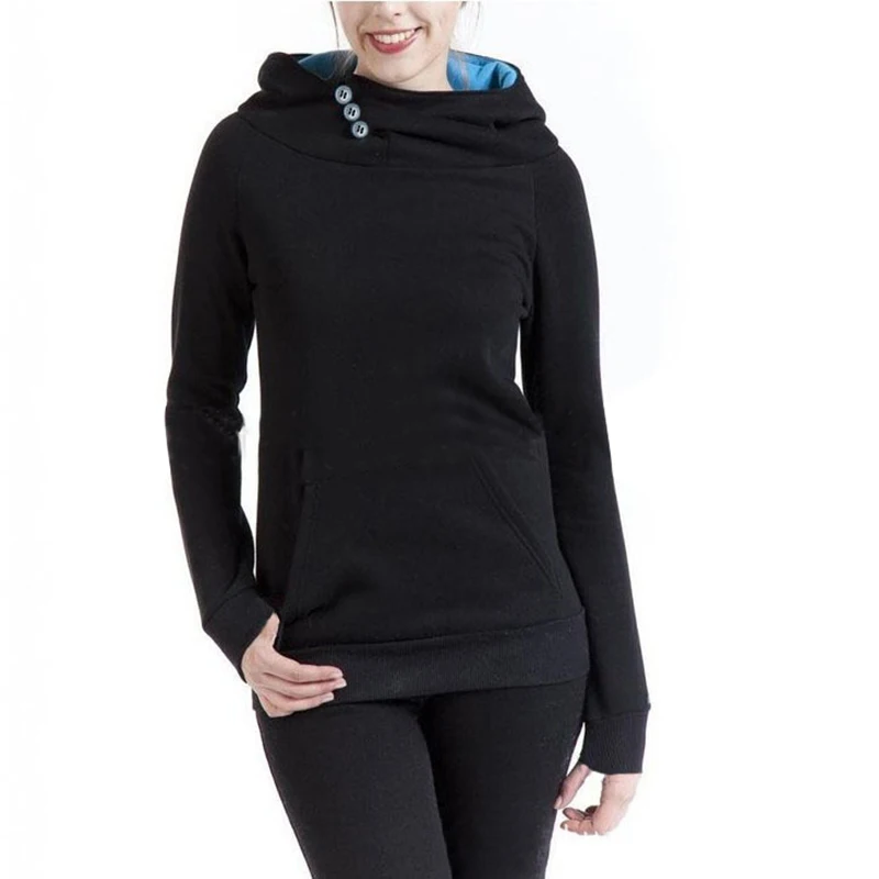 New Fashion Korean Style Women Winter Sweatshirts Hoodies Coats Button Outerwear Female Women's Jacket | Женская одежда